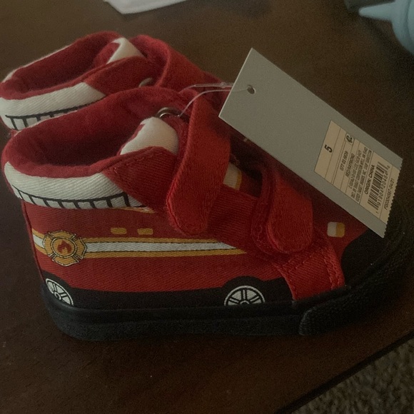 Cat & Jack Shoes Fire Truck Sneakers Nwt Poshmark